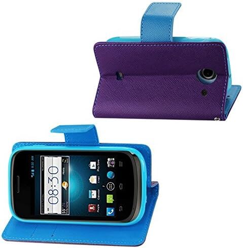Reiko Premium Wallet Case with Stand, Flip Cover and 2 Card Holder for ZTE Prelude 2 - Retail Packaging - White in Saudi Arabia