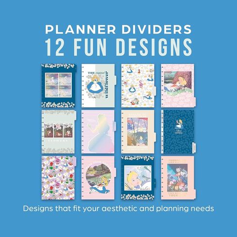 Happy Planner Disney Disc-Bound 12-Month Academic Planner, July 2024–June 2025 Daily, Weekly, and Monthly Planner Big Size, Vertical Layout, Curious Alice, 8.5" x 11" in Saudi Arabia