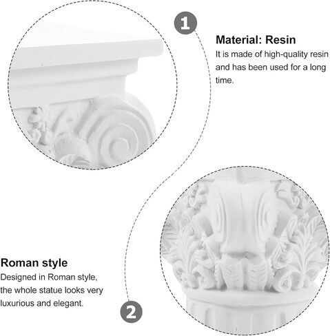 TOYANDONA Roman Pillar Greek Column Statue Greek Column Resin Sculpture Figurine Wedding Column Decor Wedding Table Decorations in Saudi Arabia