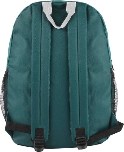 حقيبة ظهر متعددة الألوان مقاس 18 بوصة مع حبل بنجي أمامي للأطفال للمدرسة والنوادي والتخييم والسفر (وردي فاتح) in Kuwait