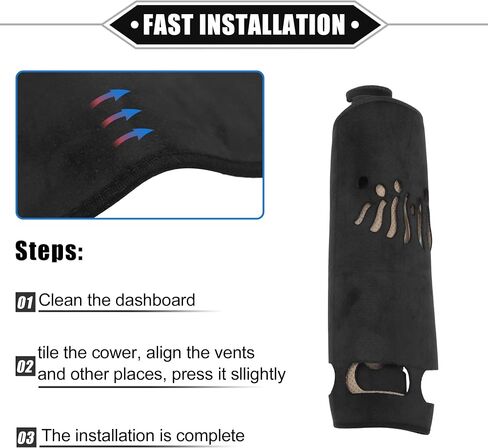 Car Dashboard Cover Compatible for Infiniti FX35 2009-2013, Protective Flannels Black Center Console Interior Trim Dash Cover Mat in Saudi Arabia