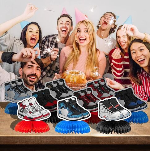 30 PCs Sneaker Birthday Party Decorations Sneaker Ball Themed Party Supplies in Saudi Arabia