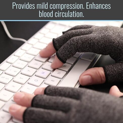 Arthritis Compression Gloves for Pain Relief, Reduces Swelling & Stiffness, FSA & HSA Eligible, Fits Men & Women, Joint Pain Relief, Large in Saudi Arabia