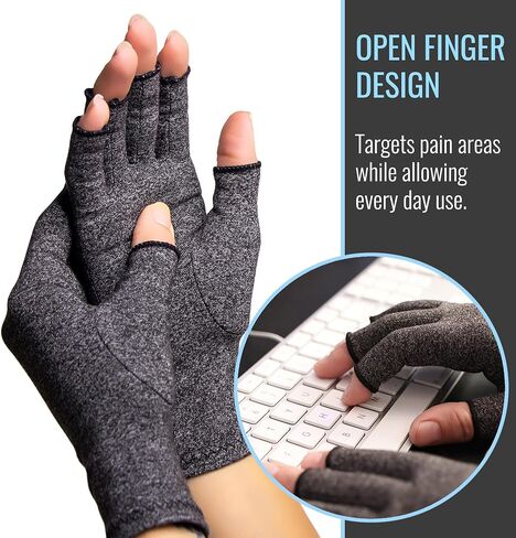 Arthritis Compression Gloves for Pain Relief, Reduces Swelling & Stiffness, FSA & HSA Eligible, Fits Men & Women, Joint Pain Relief, Large in Saudi Arabia