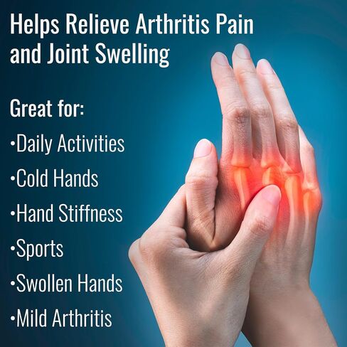 Arthritis Compression Gloves for Pain Relief, Reduces Swelling & Stiffness, FSA & HSA Eligible, Fits Men & Women, Joint Pain Relief, Large in Saudi Arabia