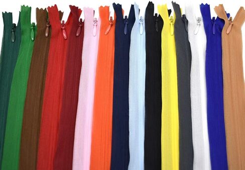 30Pcs 23.3 Inch Invisible Zippers Lace Tape for Pillows Clothing and Tailor Sewer Sewing Craft Crafter's Special Mix Color in Saudi Arabia