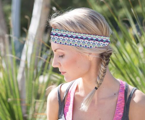 Bondi Band 2" Unisex Headband Non-Slip Head Band For Workout, Yoga, Running & Fitness One Size For All, Stretchy, Lightweight & Breathable Isabella Moisture Wicking Headband, multicolor (HB-6269) in Saudi Arabia