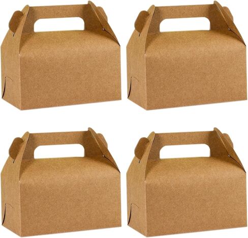 Swingers 50 Pack Gable Boxes,Treat Boxes,Candy Boxes,Party Favor Boxes with Handles,Paper Gift Bags for Kids,Birthday,Party,Wedding,Halloween,Christmas (Red, 6.3x3.5x3.2 inch) in Saudi Arabia