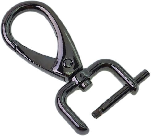 4 قطع من Bobeey 51 × 27 مم خطافات دوارة ومشابك مع شريط لولبي لحزام عرض 1 1/2 بوصة وحزام جلدي، سهلة استبدال مشابك جراد البحر، مشابك المجوهرات، BBC31 (38، فضي) in Kuwait