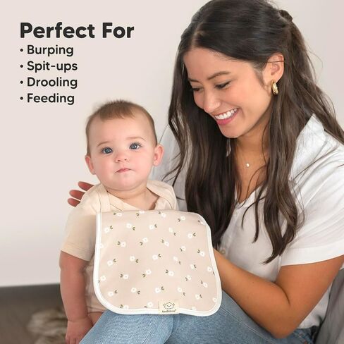 KeaBabies 6-Pack Baby Burp Cloths for Baby Boys and Girls and 5-Pack Organic Burp Cloths for Baby Boys and Girls - Large Baby Burp Cloths, Burping Cloths for Babies - Ultra Absorbent Burping Cloth in Saudi Arabia