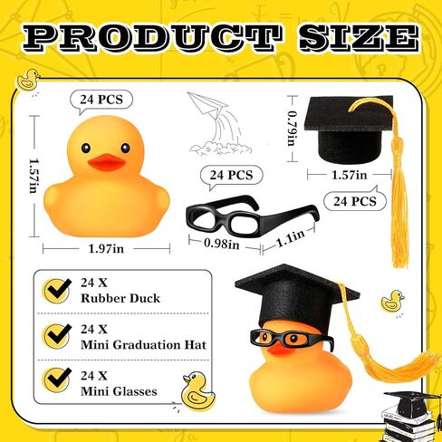 Leitee 24 Sets Video Game Party Favors Mini Rubber Ducks | Video game party toy, goodie bag fillers, party favors gifts, swimming bathtub,Birthday，decorations in Saudi Arabia