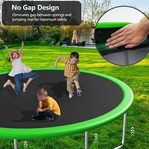 12 14FT Trampoline with Slide and Swings, ASTM Approved Large Recreational Trampoline with Basketball Hoop and Ladder,Outdoor Backyard Trampoline with Net, Capacity for 5-7 Kids and Adults in Saudi Arabia