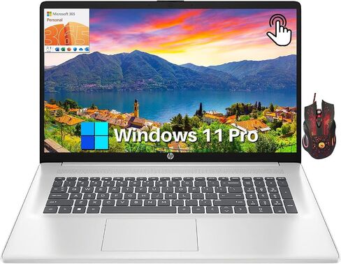 HP 17 Business Laptop 2024 Newest, 17.3" HD+ Touchscreen Display, Intel Pentium Silver N5030, 32GB RAM, 1TB SSD, 1-Year Microsoft 365, Windows 11 Pro, Intel UHD Graphics, Webcam, HDMI, WiFi in Saudi Arabia