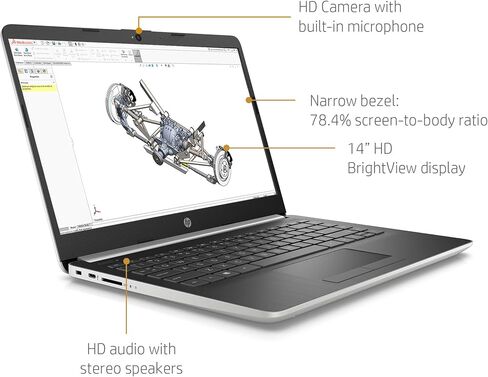 كمبيوتر محمول HP 17 Business 2024 الأحدث، شاشة لمس HD+ مقاس 17.3 بوصة، Intel Pentium Silver N5030، ذاكرة الوصول العشوائي 32 جيجابايت، 1 تيرابايت SSD، Microsoft 365 لمدة عام، Windows 11 Pro، Intel UHD Graphics، كاميرا ويب، HDMI، WiFi in Kuwait