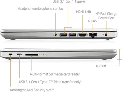 كمبيوتر محمول HP 17 Business 2024 الأحدث، شاشة لمس HD+ مقاس 17.3 بوصة، Intel Pentium Silver N5030، ذاكرة الوصول العشوائي 32 جيجابايت، 1 تيرابايت SSD، Microsoft 365 لمدة عام، Windows 11 Pro، Intel UHD Graphics، كاميرا ويب، HDMI، WiFi in Kuwait