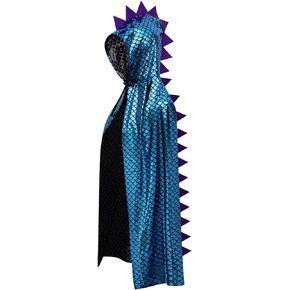 Halloween Dinosaur Costume Cape Dragon Dress up Hooded Cloak Role Play Cosplay Outfit Birthday Party Favors