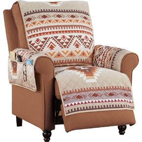 Collections Etc Quilted Neutral Southwest Aztec Furniture Cover in Saudi Arabia