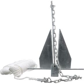 Seachoice Deluxe Anchor – With Slip Ring Shank – Hot-Dipped Galvanized Steel or PVC Coated – Multiple Sizes