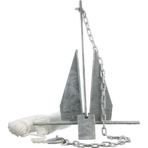 Seachoice Deluxe Anchor – With Slip Ring Shank – Hot-Dipped Galvanized Steel or PVC Coated – Multiple Sizes