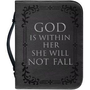 Bible Cover Case PU Leather Book Cover for Women Girls, Large Capacity Scripture Bag Bible Cover Bags