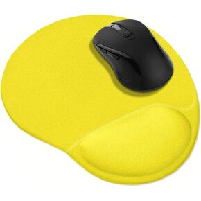 WIRESTER Black White Tuxedo Cat Comfortable Wrist Support Mouse Pad for Home and Office
