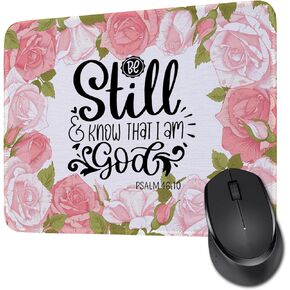 Christian Gifts Mouse Pad Religious Faith Gifts for Women Girls Be Strong Courageous Bible Verse Mouse Pad Inspirational Christian Gifts (Be Strong MP)