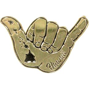 Hawaii Lapel or Hat Pin Shaka Island Chain