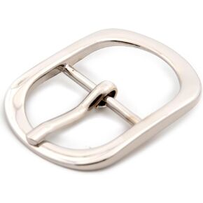 Loosco Oval Belt Buckle 6 PCS Center Bar Belt Buckles Single Prong Belt Purse Making Accessories (Gunmetal,1")