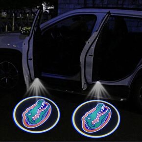 2 حزمة من مصابيح باب السيارة لفلوريدا جاتورز، تمت ترقيتها من أجل ضوء جهاز عرض باب السيارة، مستشعر عالمي لأضواء الترحيب بباب السيارة UFL in Kuwait