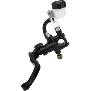 KIMISS Brake Master Cylinder Lever, 22mm 7/8" Universal Motorcycle Hydraulic Handlebar Brake Pump Cylinder Master Clutch Lever Left