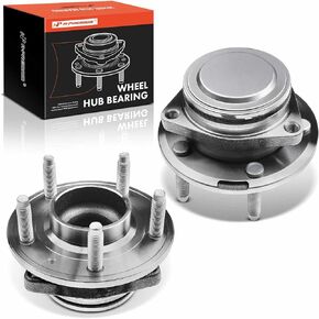 A-Premium 2 x Front Wheel Bearing and Hub Assembly with 5-Lug Compatible with Cadillac ATS 2013 2014 2015 2016 2017 2018 2019, RWD Only