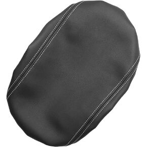Leather Center Console Armrest Cover replacement for Honda Civic 2022 2023 Sedan LX Sport EX Touring, Hatchback LX Sport EX-L Sport Touring Black (Gray line,Red line) (black (Gray line))
