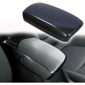 ABS Carbon Fiber Center Console Armrest Pad Cover Interior Decoration Trim Fit for Toyota Corolla 2020 2021 2022 2023