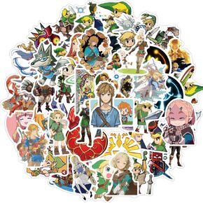 The Legend of Zelda Stickers Laptop Stickers Waterproof Skateboard Snowboard Car Bicycle Luggage Decal 47pcs Pack (The Legend of Zelda)