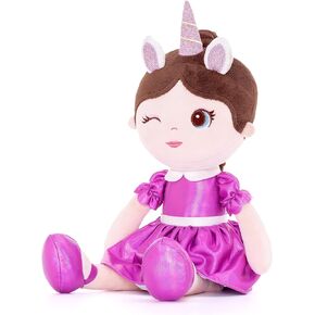 Lazada Soft Baby Doll Plush Girl Toys Fox Girls with Braids Reddish Brown 16"…