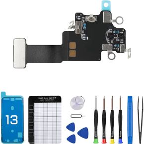 for iPhone 13 WiFi Signal Antenna Flex Cable Replacement for iPhone13 WLAN Diversity Antenna Part with Repair Tool Screwdriver and Suction Cup A2631 A2633 A2634 A2635 A2482