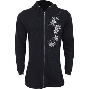 Spiral - Pure Of Heart - Ladies Fish Tail Full Zip Hoody - Zip Sleeve