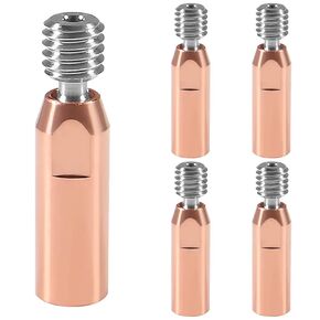 5pcs Upgrade All Metal Titanium Alloy Heatbreak Sprite Extruder Heat Break Thermal Barrel Tube for Creality Ender 3 S1, Ender3 S1 Pro, CR10 Smart Pro, Sermoon V1 3D Printer