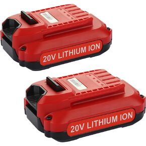 2 Pack 3.5Ah Replacement Battery for Craftsman 20V Battery CMCB201 CMCB100 CMCB124 CMCB202 CMCB204 CMCB206 Compatible with Craftsman V20 20V Cordless Power Tools