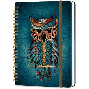 Spiral Journal Notebook, A5 Cute Notebooks for Women Men, College Ruled Hardcover Notebook for Work & Note Taking, 60 Pages Double-Wire Journals for Writing, Cute Strawberry