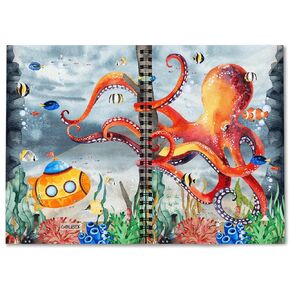 GOLEEX Blank Spiral Notebook Notebooks Cat Lover Notepad Soft Cover Weekly Planner Journal Collage Ruled Note Taking Organization Writing Gifts For Pet Owners Women Men Kids Girls