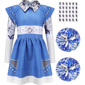 Addison Alien Costume for Zombies 3 Girls Cosplay Dress Up Outfits for Kids Movie Halloween Party in Kuwait