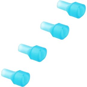 4PCS Water Reservoir Replacement Part Water Bag Bite Valve Replacement Mouthpiece Food Grade Silicone Bite Valve Replacement Mouthpiece Blue Replacement Water Bag Pack Valve