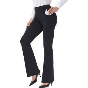 Bootcut Yoga Pants for Women High Waist Dress Pants Flare Leggings 27" 29" 31" 33" 35" 37" Workout Pant for Casual Work