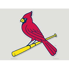 MLB St. Louis Cardinals 79936010 Perfect Cut Color Decal, 8" x 8", Black