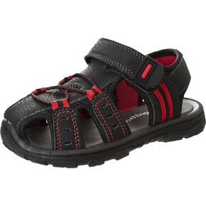 Rugged Bear Kids Boys Girls Closed-Toe Outdoor Sport Water Sandals - beach pool slide adjustable strap shoes athletic summer (Toddler/Little Kid/Big Kid)