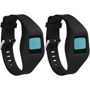 Buckle Bracelet for Fitbit Zip, Replacement Silicone Band with Chrome Watch Clasp and Fastener Buckle for Fitbit Zip