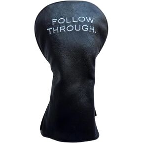 Golf Leather Driver Golf Club Headcover, Designed to Protect Your Driver with Swing Thought - Follow Through