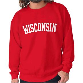 Wisconsin Simple Traditional Classic Sweatshirt for Men or Women