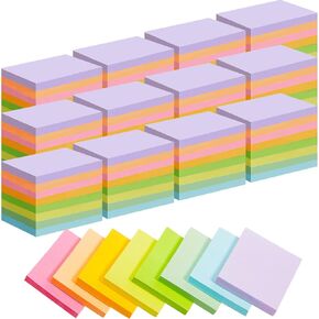 200 Pads Mini Sticky Notes 1.5 x 2 Inch Small Self Stick Pad Bulk Tiny Pads Paper Note Pads Memo for Office School Home